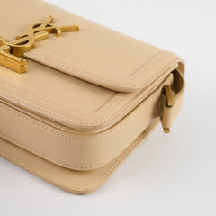 Saint Laurent Small Solferino Satchel Crossbody Bag Beige
