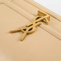Saint Laurent Small Solferino Satchel Crossbody Bag Beige