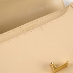 Saint Laurent Small Solferino Satchel Crossbody Bag Beige