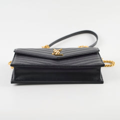 Saint Laurent Envelope Cassandre Envelope Bag Black