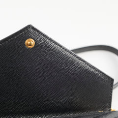 Saint Laurent Envelope Cassandre Envelope Bag Black