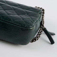 Chanel Seasonal Flap Camera Bag Dark Green 2014