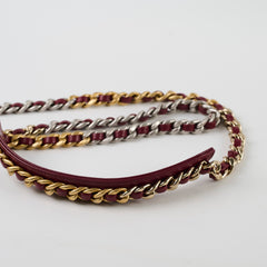 Chanel 19 Wallet On Chain WOC Calfskin Burgundy (Microchipped)