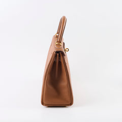 Hermes Kelly 25 Togo Retourne Gold - Stamp D