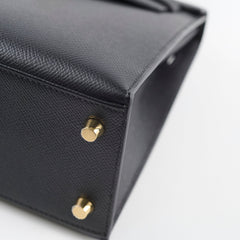 Hermes Kelly 25 Epsom Sellier Black - Stamp Y
