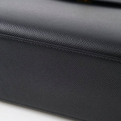 Hermes Kelly 25 Epsom Sellier Black - Stamp Y
