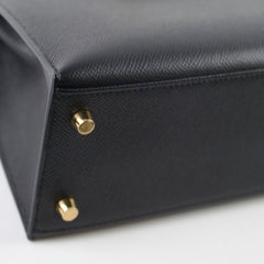 Hermes Kelly 25 Epsom Sellier Black - Stamp Y