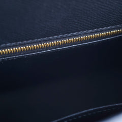 Hermes Kelly 25 Epsom Sellier Black - Stamp Y