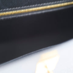 Hermes Kelly 25 Epsom Sellier Black - Stamp Y