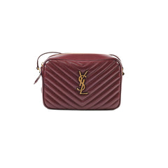 Saint Laurent Lou Camera Maroon Bag