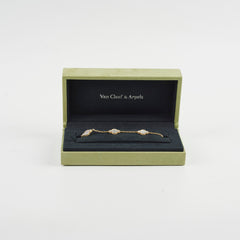 Van Cleef and Arpels Mother of Pearl MOP 5 Motif Bracelet