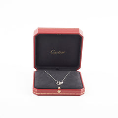 Cartier White Gold Love Necklace Diamonds
