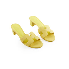 Hermes Oasis Sandals Yellow Size 38