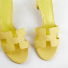 Hermes Oasis Sandals Yellow Size 38