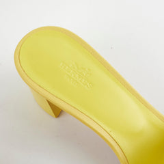 Hermes Oasis Sandals Yellow Size 38