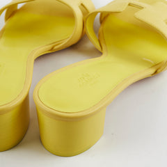 Hermes Oasis Sandals Yellow Size 38