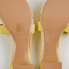 Hermes Oasis Sandals Yellow Size 38