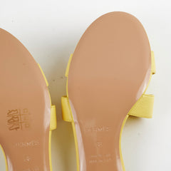 Hermes Oasis Sandals Yellow Size 38