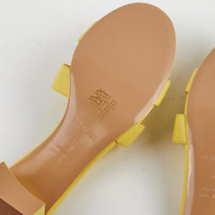 Hermes Oasis Sandals Yellow Size 38