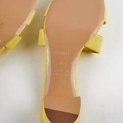 Hermes Oasis Sandals Yellow Size 38