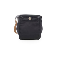 Hermes Herbag Mini Canvas Bag Black