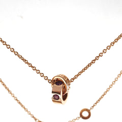 Bvlgari Purple/Pink Gems Necklace Yellow Gold