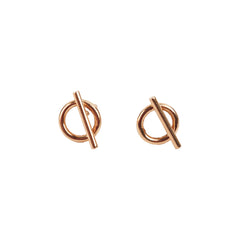 Hermes Echappee Small Earrings Rose Gold