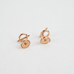 Hermes Echappee Small Earrings Rose Gold