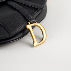 Christian Dior Medium Saddle Bag Black