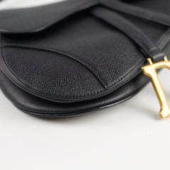 Christian Dior Medium Saddle Bag Black