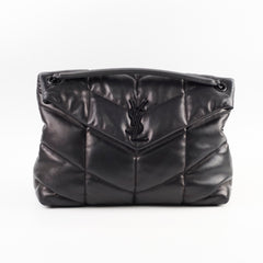 Saint Laurent Medium Lou Lou Puffer Black