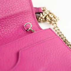 Gucci Soho Wallet on Chain Purple Bag