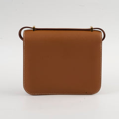 Hermes Mini Constance 18 Gold Epsom B Stamp