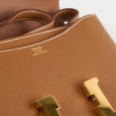 Hermes Mini Constance 18 Gold Epsom B Stamp