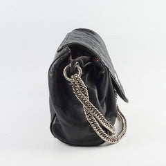 Chanel CC Lambskin Accordion Flap Black 12 Series