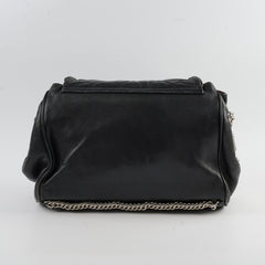 Chanel CC Lambskin Accordion Flap Black 12 Series