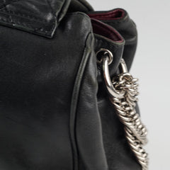 Chanel CC Lambskin Accordion Flap Black 12 Series