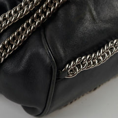 Chanel CC Lambskin Accordion Flap Black 12 Series