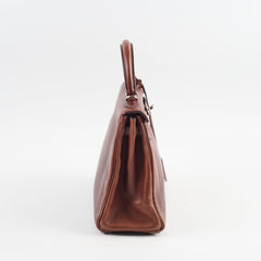 Hermes Kelly 25 Brown I Sqaure Stamp