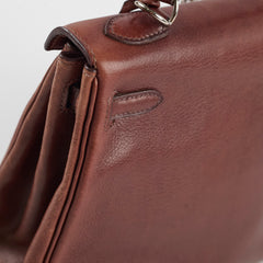 Hermes Kelly 25 Brown I Sqaure Stamp
