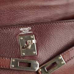 Hermes Kelly 25 Brown I Sqaure Stamp