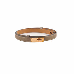 Hermes kelly belt adjustable epsom etoupe - Y stamp