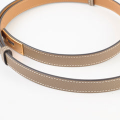 Hermes kelly belt adjustable epsom etoupe - Y stamp
