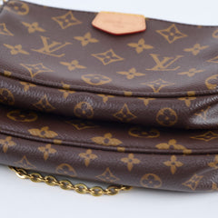 Louis Vuitton Multi Pochette Monogram Black