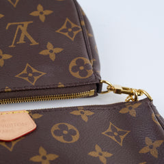 Louis Vuitton Multi Pochette Monogram Black