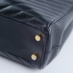 Saint Laurent Matelasse Tote Bag Black