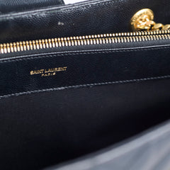 Saint Laurent Matelasse Tote Bag Black