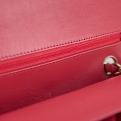 Chanel Medium Chevron Classic Flap Pink Calfskin