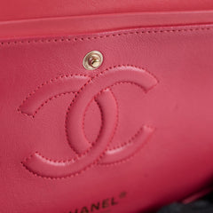 Chanel Medium Chevron Classic Flap Pink Calfskin