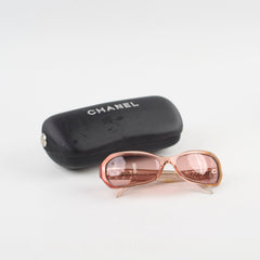 Chanel CC Crystal Logo Sunglasses Brown